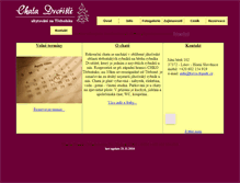 Tablet Screenshot of chatadvoriste.cz